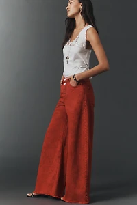 Pilcro Mid-Rise Ultra-Wide-Leg Jeans