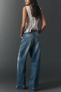 Pilcro Sloane Low-Rise Relaxed Slouchy Distressed Jeans
