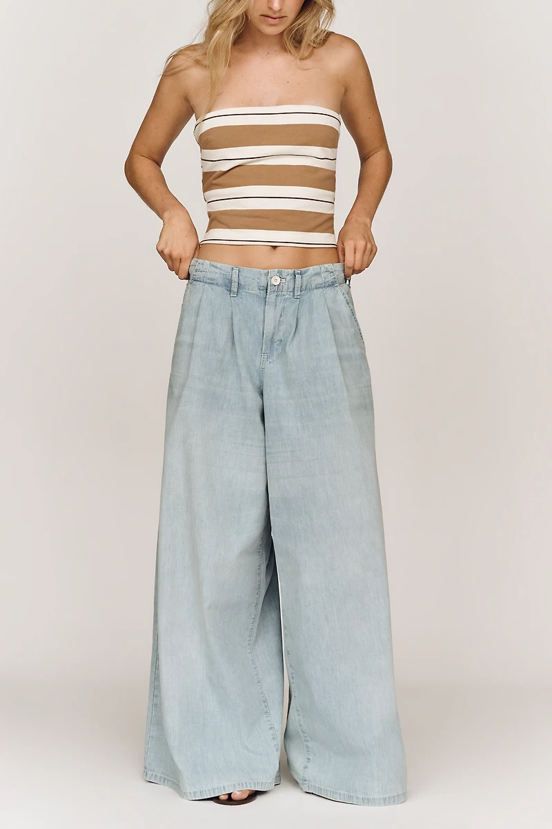 Pilcro High-Rise Wide-Leg Trouser Jeans