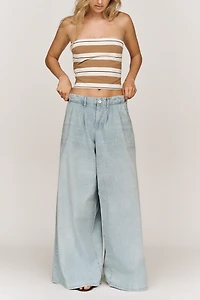 Pilcro High-Rise Wide-Leg Trouser Jeans