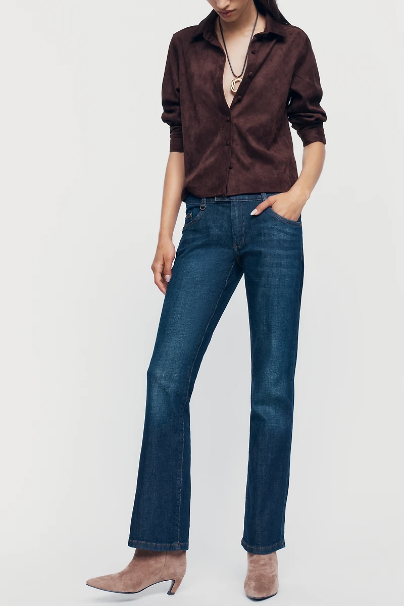 Pilcro Billy Low-Rise Bootcut Jeans