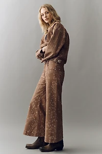 Pilcro Oh Deer High-Rise Wide-Leg Jeans