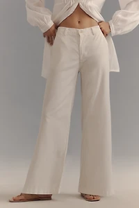 AG Caden Wide-Leg Trouser Pants