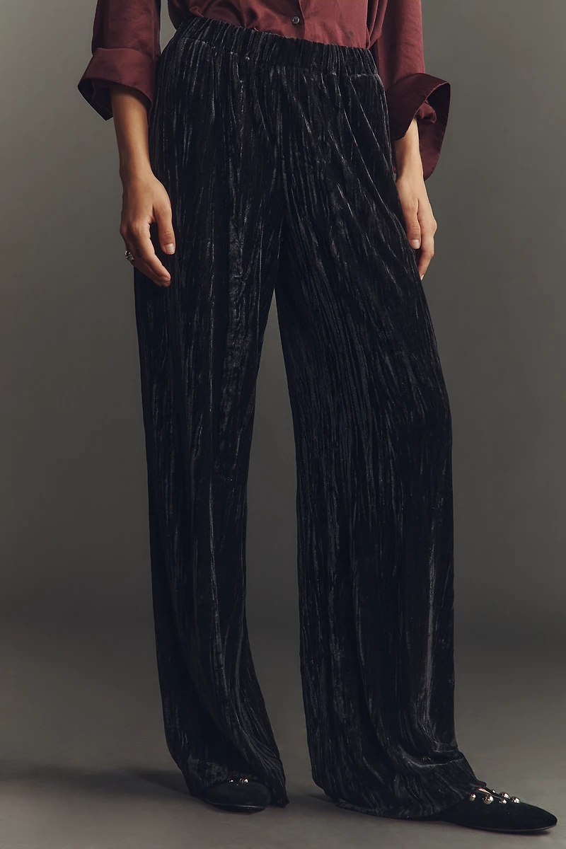 AG Careen Velvet Wide-Leg Pants