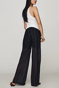 AG Jeans Anna Mid-Rise Wide-Leg Trousers