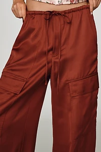 AG Atwater Satin Cargo Pants