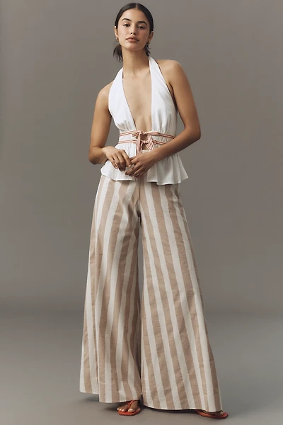 Corey Lynn Calter Wide-Leg Cotton Pants