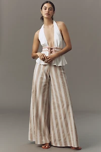 Corey Lynn Calter Wide-Leg Cotton Pants