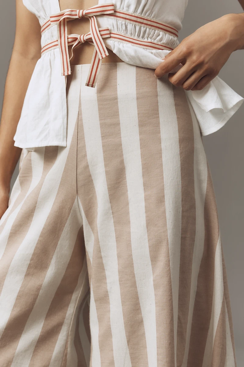 Corey Lynn Calter Wide-Leg Cotton Pants