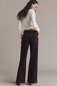 Joe's Jeans The Mia Faux-Suede Wide-Leg Ankle Pants