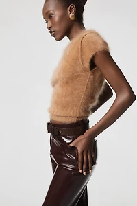 Joe's Jeans Margot Faux Leather High-Rise Slim Pants