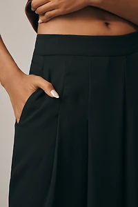 PAIGE Cecil Pleated High-Rise Wide-Leg Pants