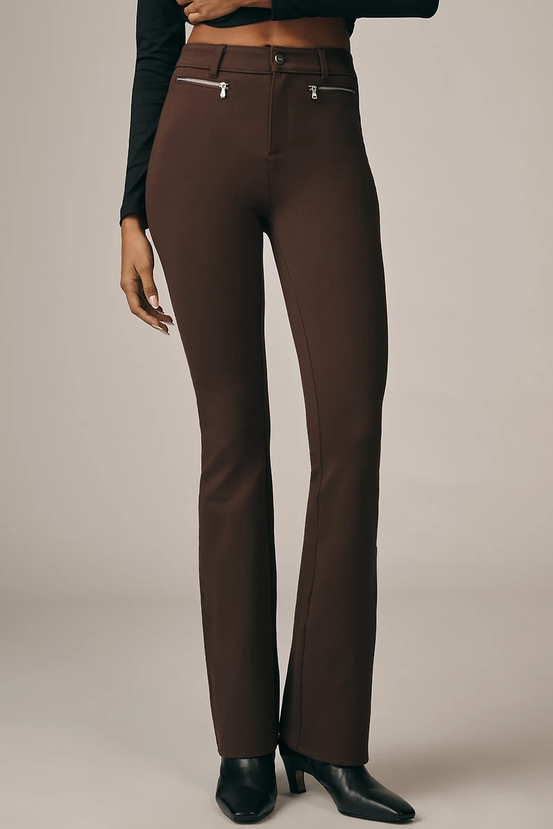 PAIGE Hatenna Mid-Rise Flare Pants