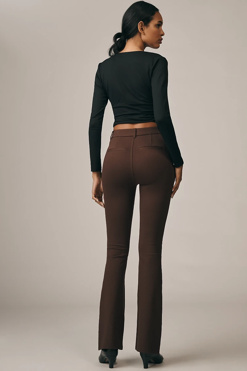 PAIGE Hatenna Mid-Rise Flare Pants