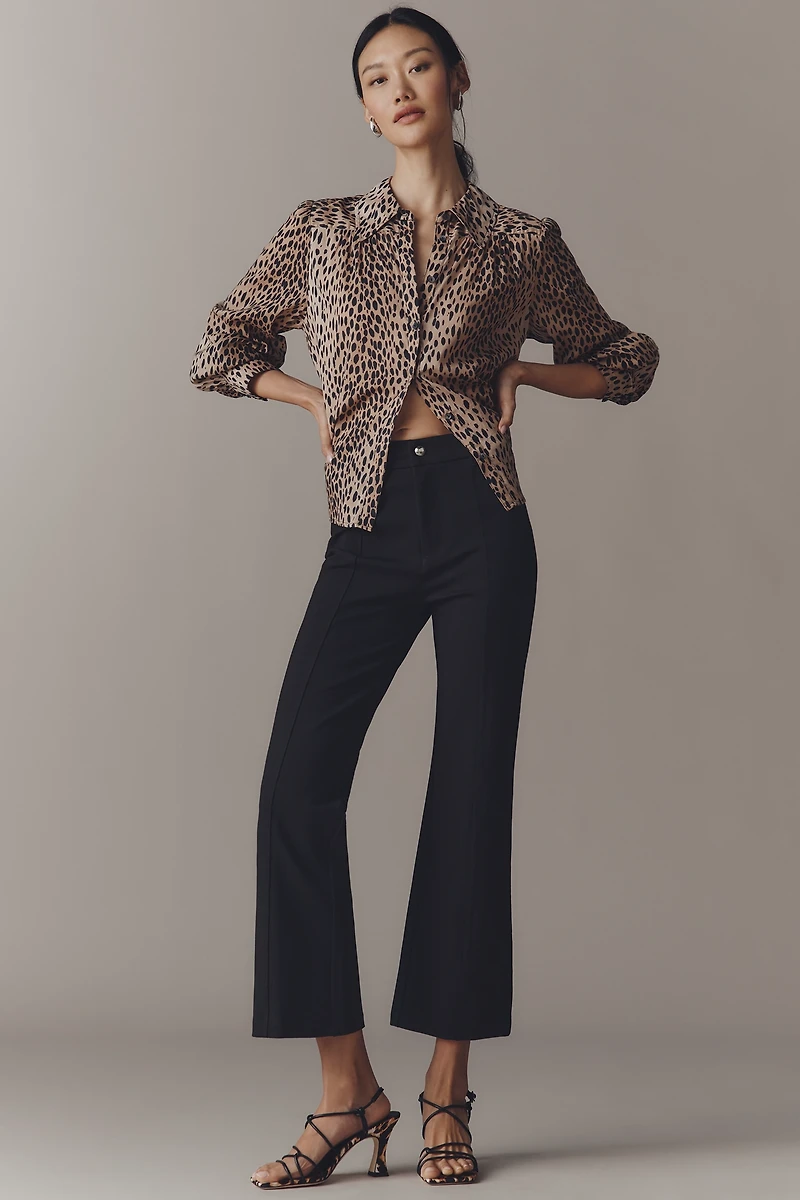 PAIGE Nixie High-Rise Crop Flare Pants