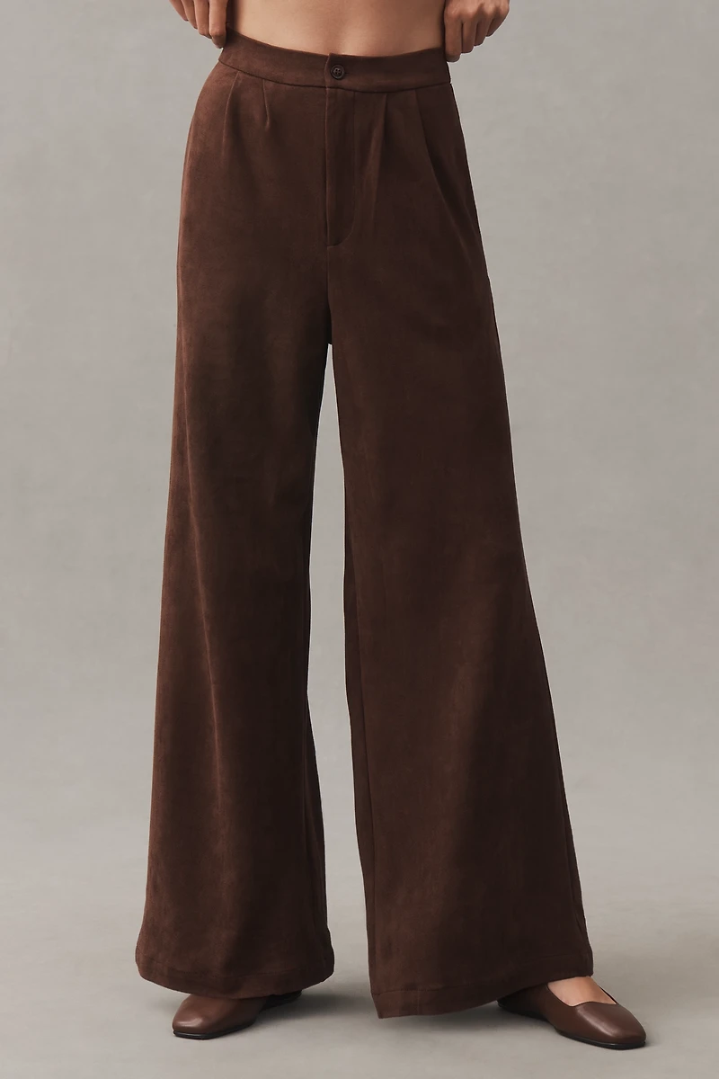 Bishop + Young Faux-Suede Trouser Pants