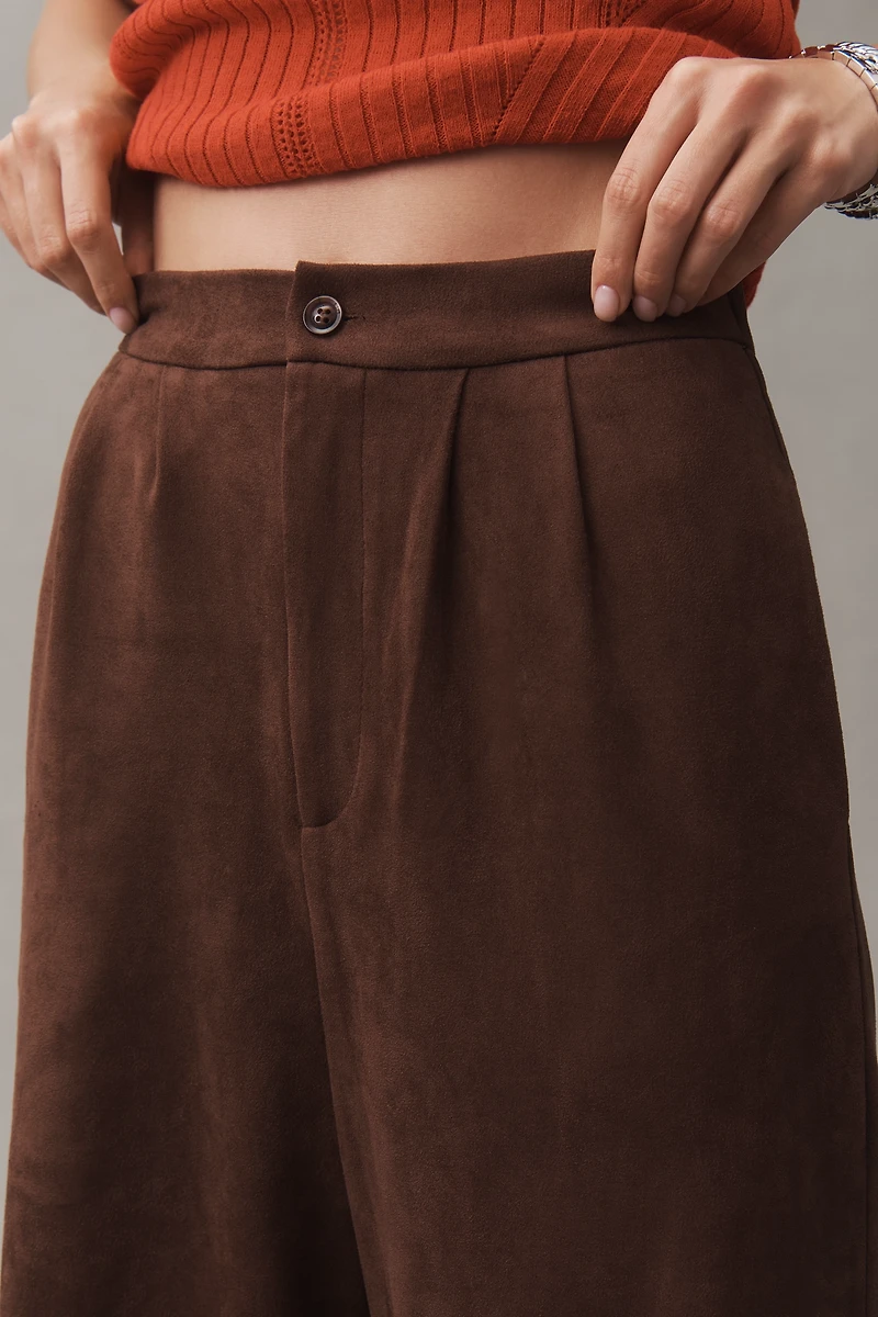 Bishop + Young Faux-Suede Trouser Pants