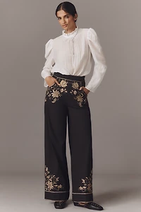 Scarlett Poppies Isi Embroidered Trouser Pants