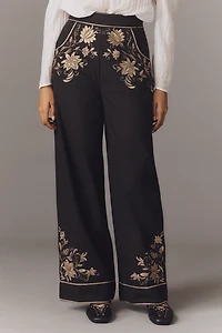 Scarlett Poppies Isi Embroidered Trouser Pants