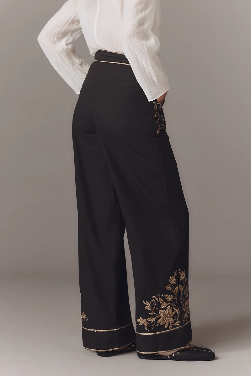 Scarlett Poppies Isi Embroidered Trouser Pants