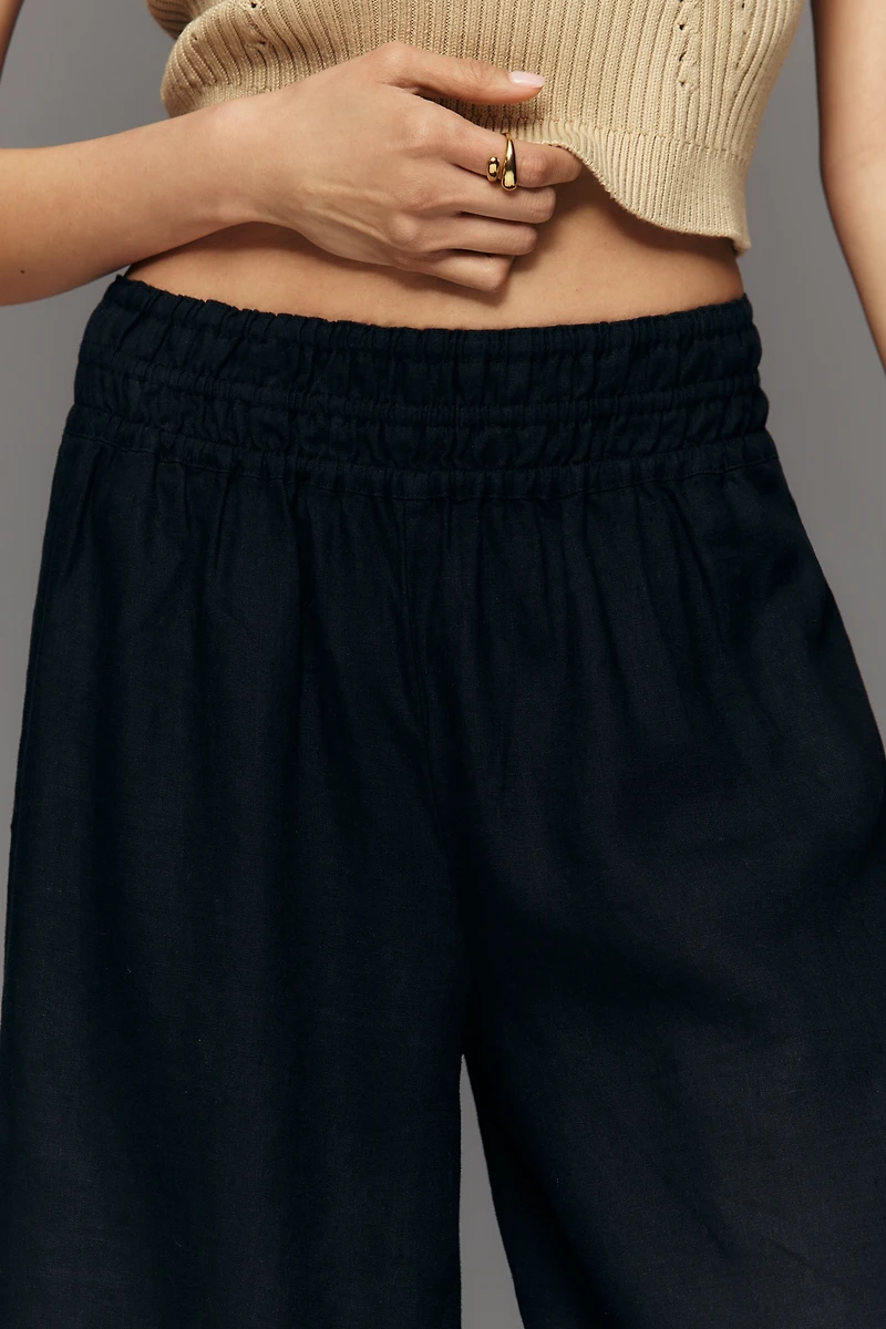 The Somerset Linen Pull-On Pants