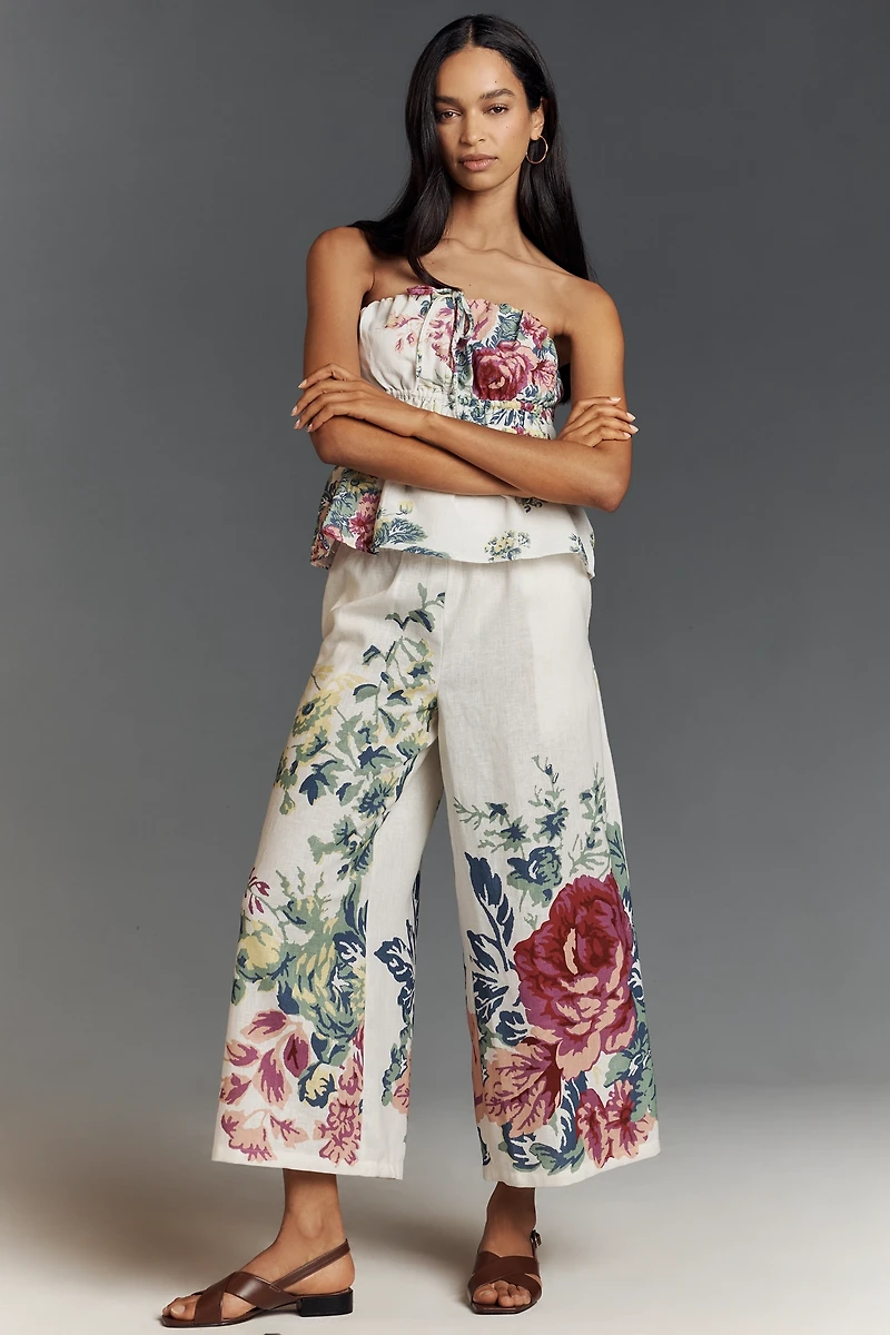 The Somerset Pull-On Pants: Printed Linen Cotton Edition