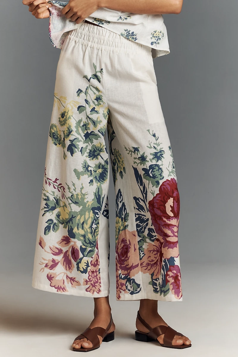 The Somerset Pull-On Pants: Printed Linen Cotton Edition