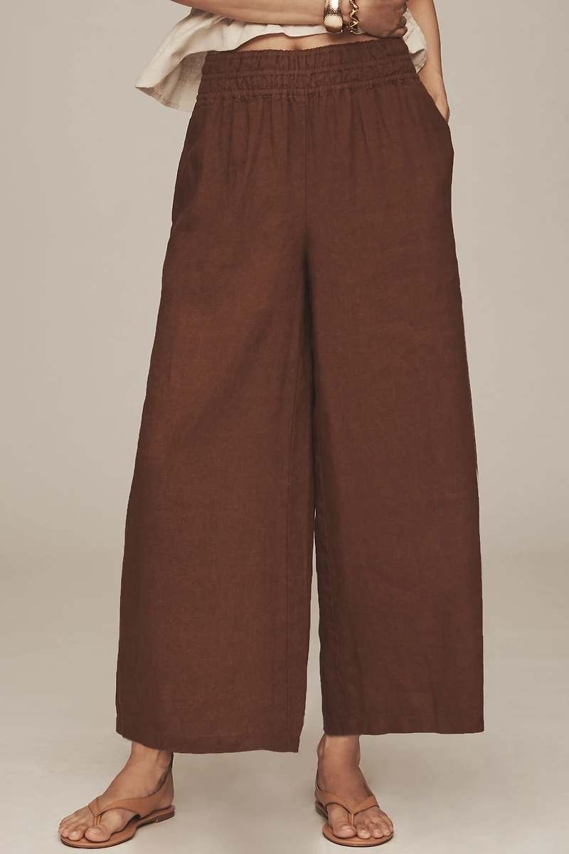 The @heynasreen Somerset Linen Blend Pull-On Pants