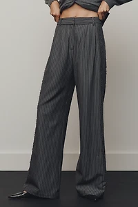 TND Lace Pinstripe Trousers