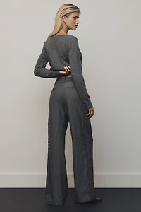 TND Lace Pinstripe Trousers