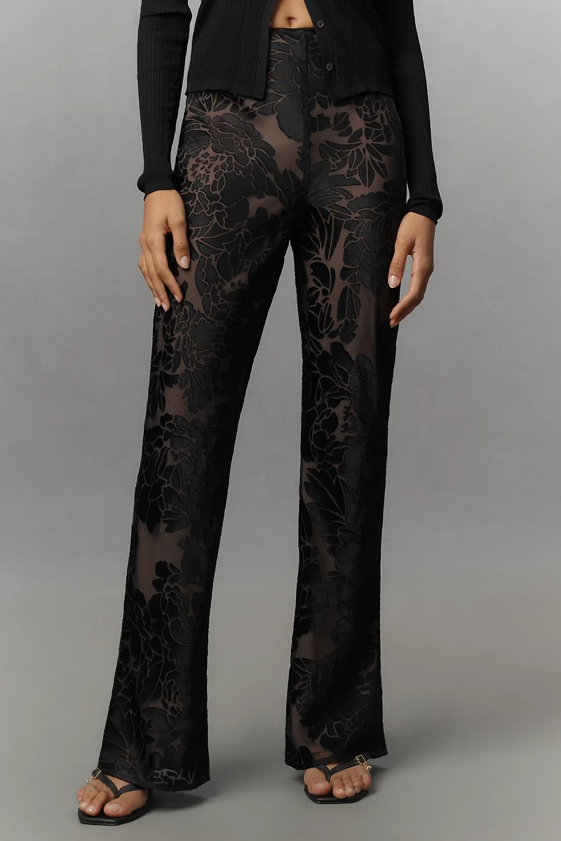 TND Fleur Noir Sheer Lace Pants