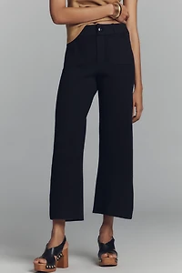 The Colette Sweater Knit Crop Wide-Leg Pants by Maeve
