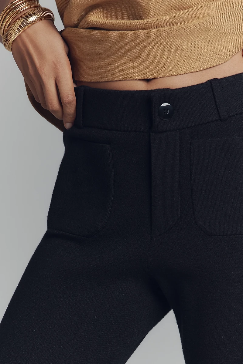 The Colette Sweater Knit Crop Wide-Leg Pants by Maeve