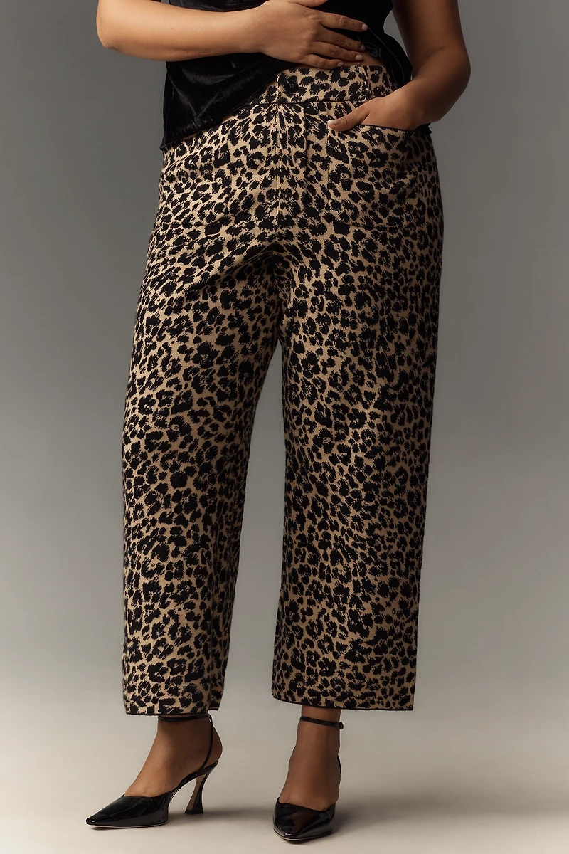 The Colette Sweater Knit Crop Wide-Leg Pants by Maeve
