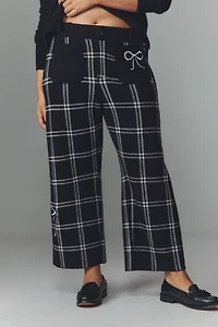 The Colette Sweater Crop High-Rise Wide-Leg Pants by Maeve