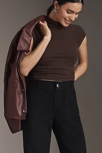 The Colette Crop Knit Fringe Pants by Maeve