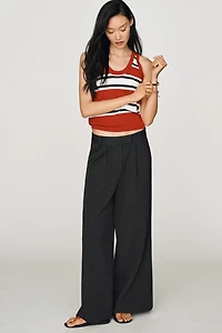 Whiteroom + Cactus Pleated Pinstripe Trousers