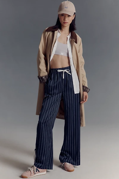 Steve Madden Beckham Wide-Leg Drawstring Pull-On Track Pants