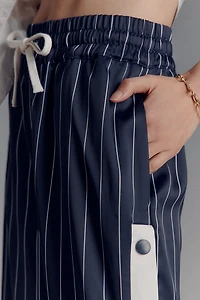 Steve Madden Beckham Wide-Leg Drawstring Pull-On Track Pants