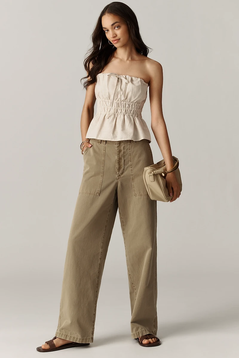 AGOLDE Yuna High-Rise Wide-Leg Utility Pants