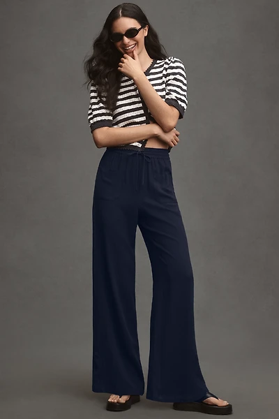 Greylin Gloria Pull-On Linen Pants