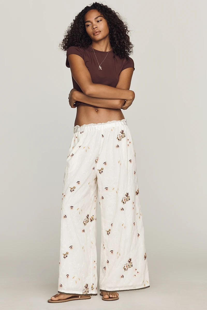 By Anthropologie Cotton Pull-On Pants