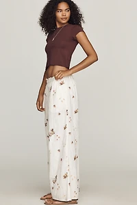 By Anthropologie Cotton Pull-On Pants