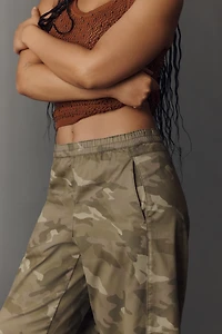 The Izzie Relaxed Pull-On Barrel Pants by Pilcro: Printed Twill Edition