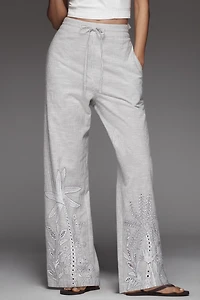 Ranna Gill Striped Embroidered Pants