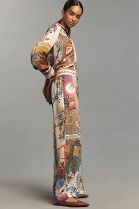 Ranna Gill Santa Fe Printed Wide Leg Pants