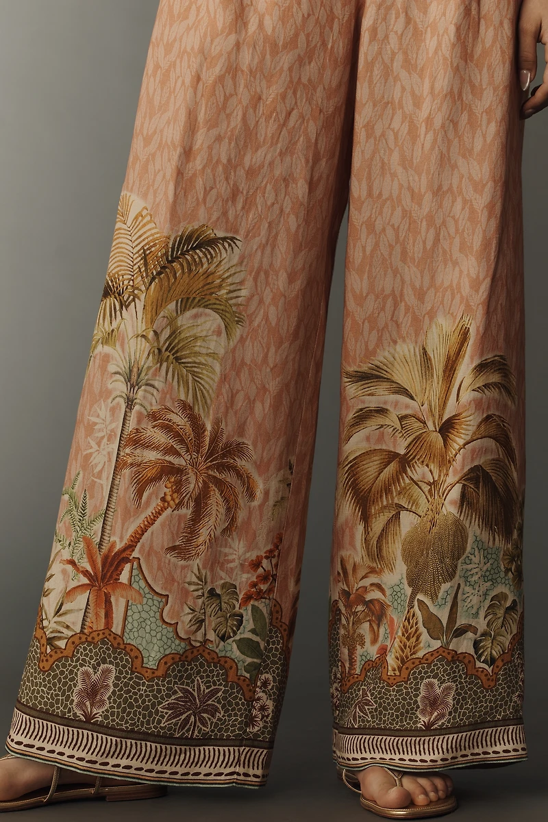 Ranna Gill Printed Pull-On Pants