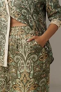 Conditions Apply Imara Satin Wide-Leg Pants