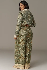 Conditions Apply Imara Satin Wide-Leg Pants