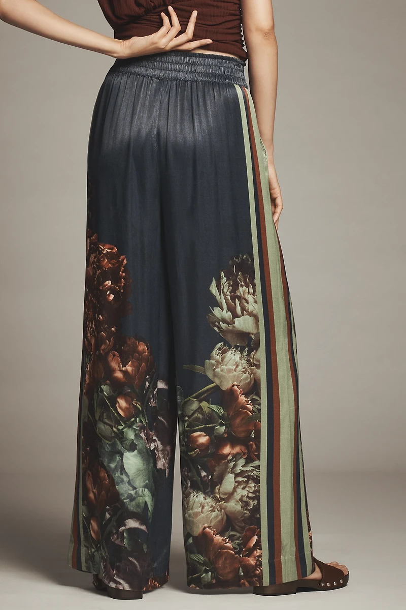 Conditions Apply Imara Satin Wide-Leg Pants